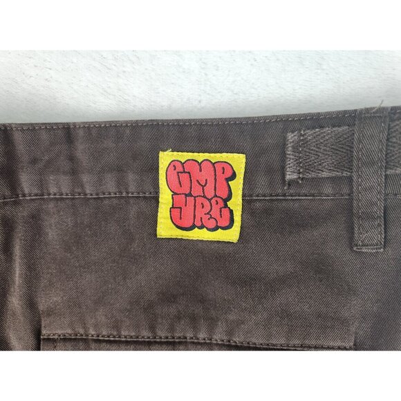 Empyre Relax Cargo Pants Mens 30 Brown Relaxed Skater Y2K Baggy Military - Picture 6 of 10